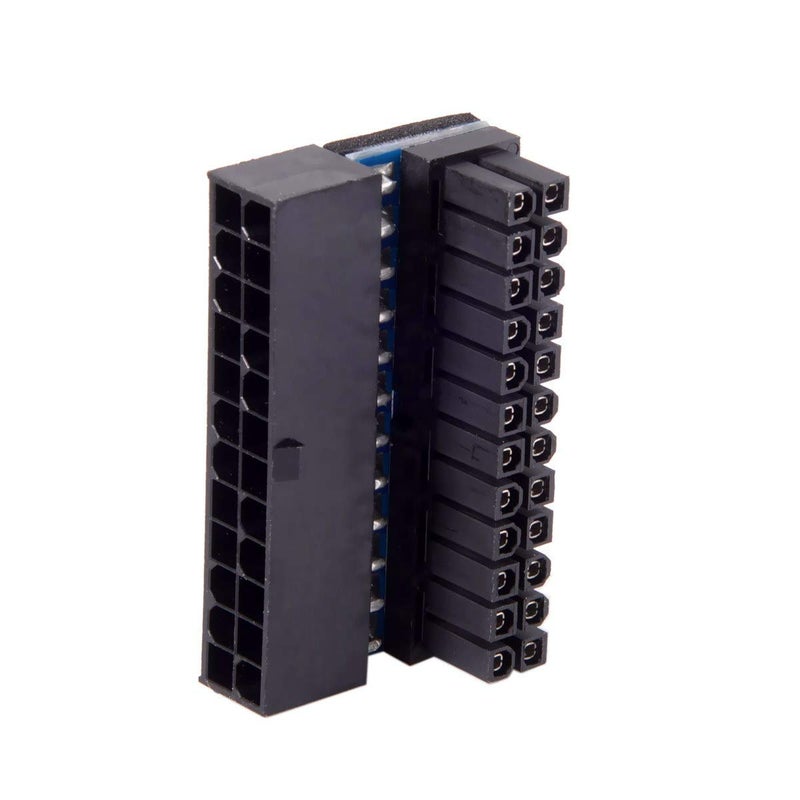 JSER ATX 24Pin Female to 24pin Male 90 Degree Power Adapter Compatible for Mainboard Motherboard Desktops PC Supply - Image 3